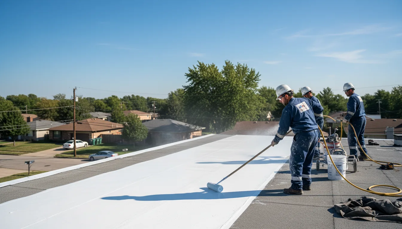 Commercial roof coating in Norwell, MA near me
